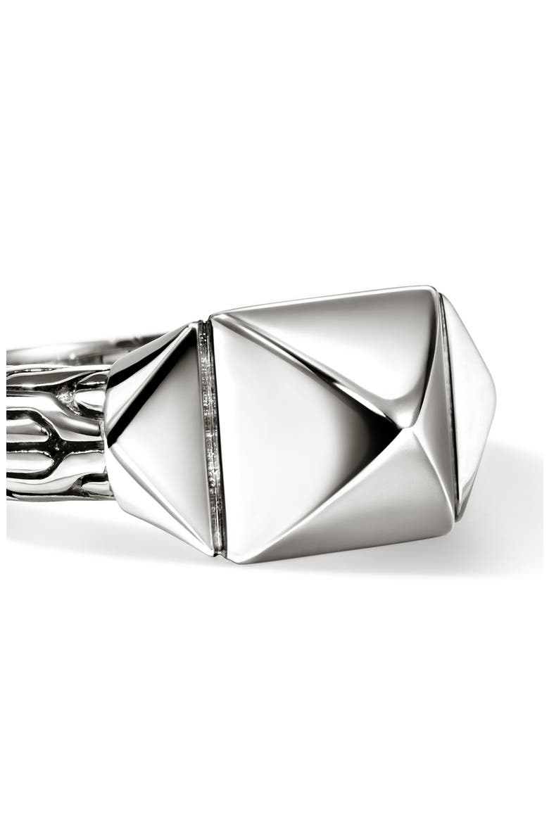 Icon Stud Ring, Alternate, color, SILVER