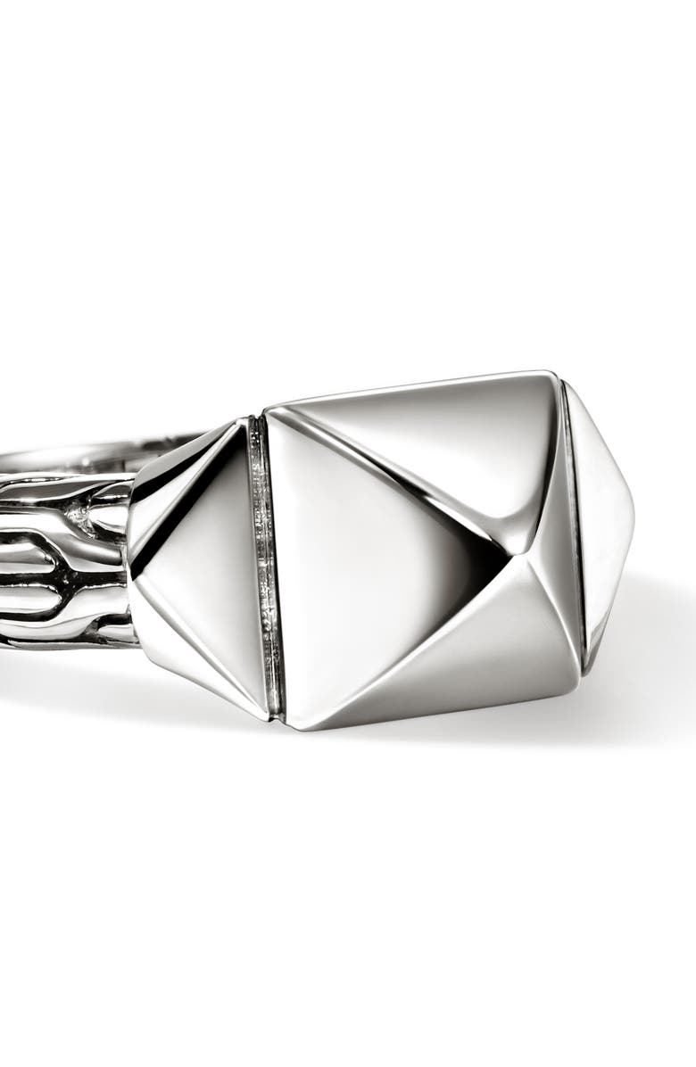 John Hardy Icon Stud Ring, Alternate, color, Silver