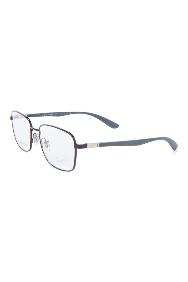 53mm Pillow Optical Glasses, Main, color, BLACK