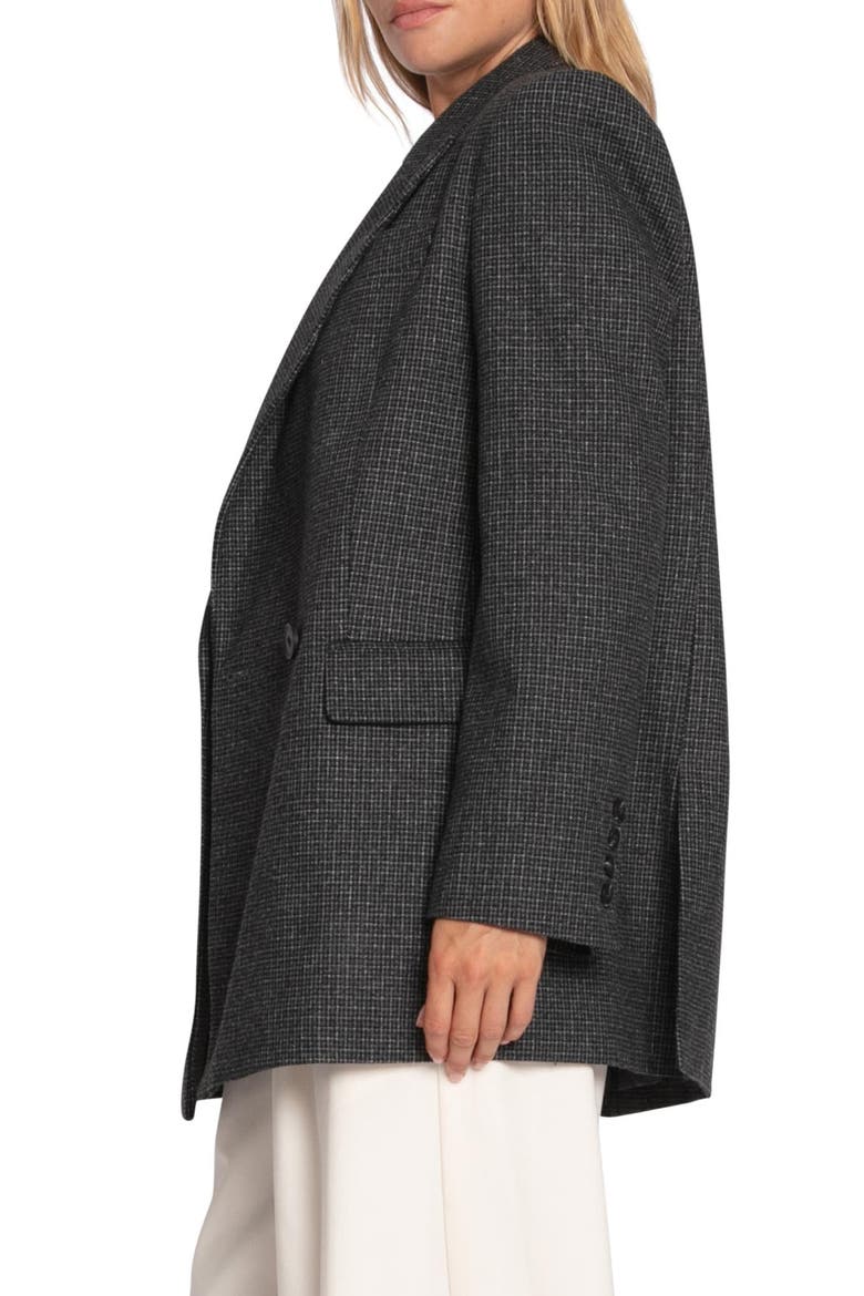Big Brother Talk Double Breasted Blazer, Alternate, color, CHARCOAL