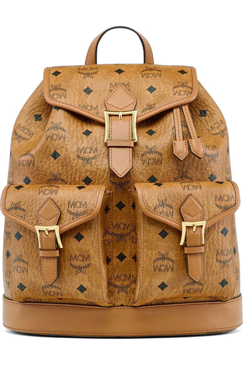 essential mini crossbody backpack in visetos MCM Multifunction Bag Original Caroline's Fashion Luxuries scaled down mcm small essentials visetos original