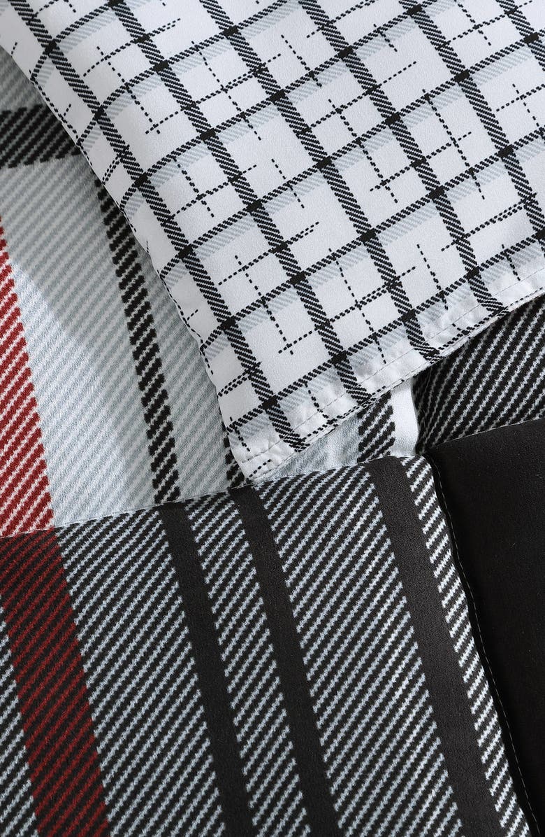 Eddie Bauer Normandy Plaid Comforter & Sham Set, Alternate, color, Black Red