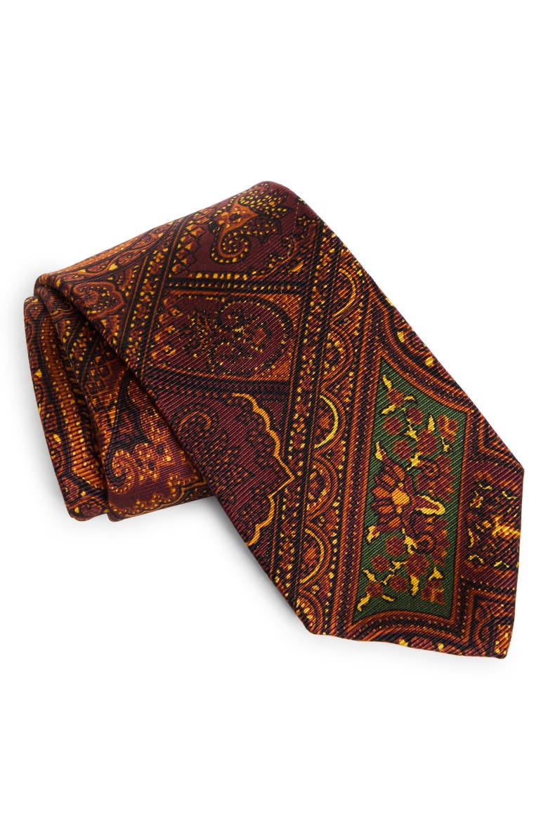 Drake's Paisley Madder Silk Tie, Main, color, 
