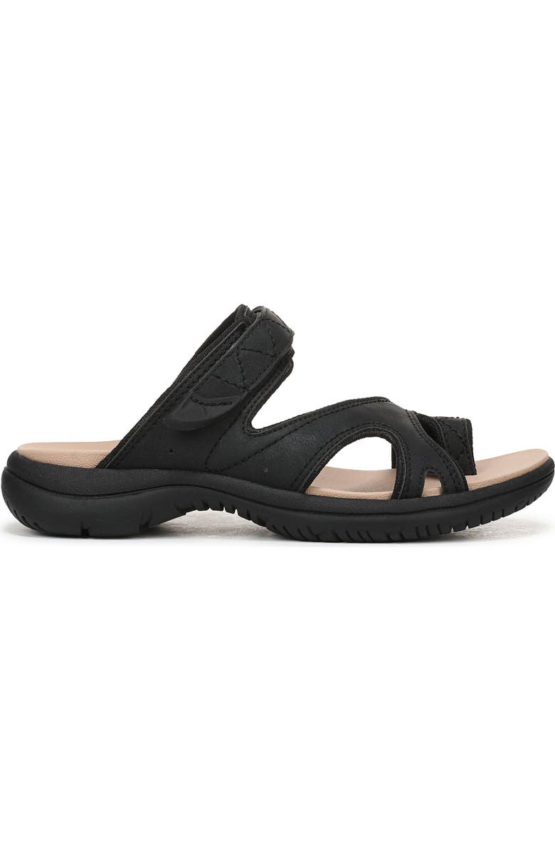 Dr. Scholl's Island Breeze Slide Sandal, Alternate, color, Black Faux Leather