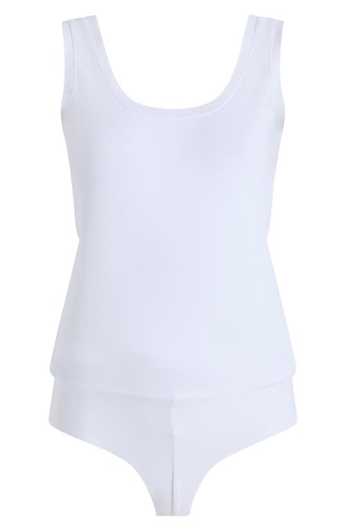Commando Essential Cotton Blend Bodysuit in White at Nordstrom, Size Large