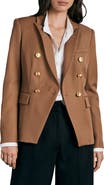 rag & bone Preston Double Breasted Wool Blend Blazer