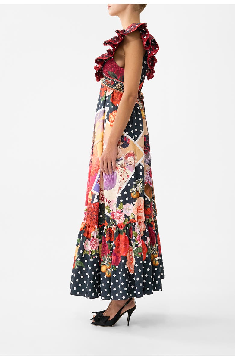 Camilla Frill Neck Dress With Hardware, Alternate, color, Daughters Of Duende