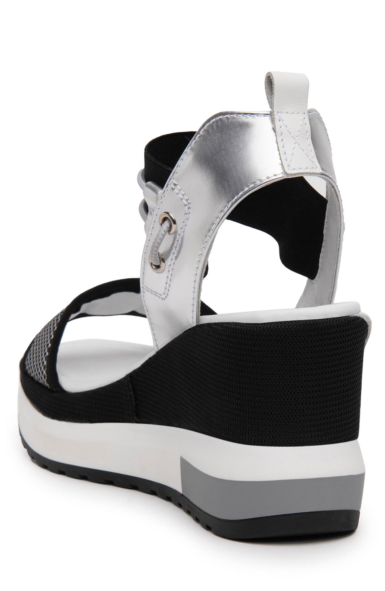 NeroGiardini Bungee Platform Wedge Sandal, Alternate, color, 