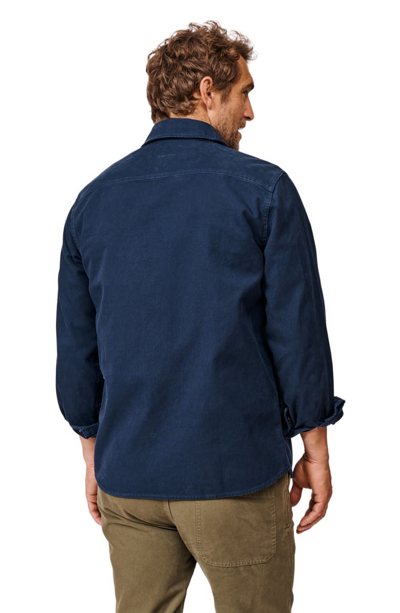 Aubin Dovedale Overshirt, Alternate, color, Navy