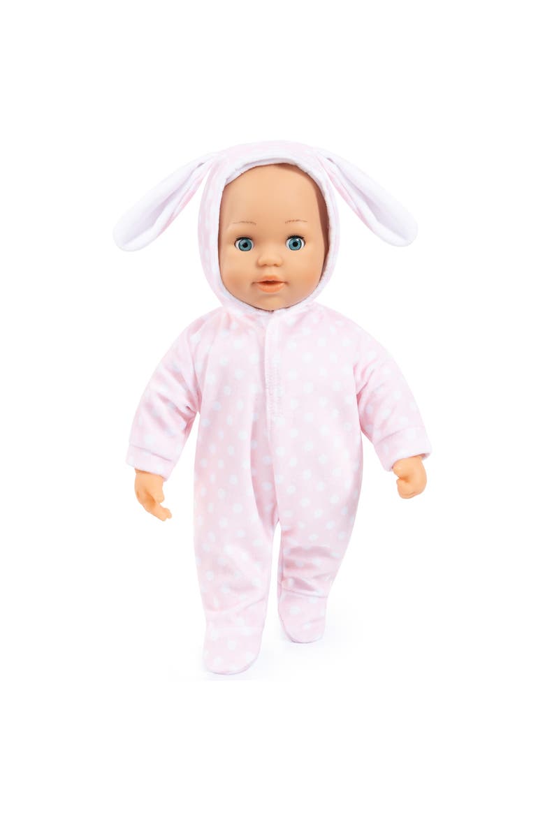 First Words Baby Anna Pink Bunny 24 Sounds 15" Doll Pacifier+Bottle, Alternate, color, Multicolored