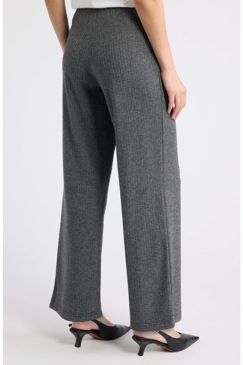 Herringbone Pull-On Pants, Alternate, color, GREY