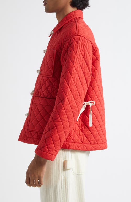 Bode Red Coton Hobby Jacket In Red