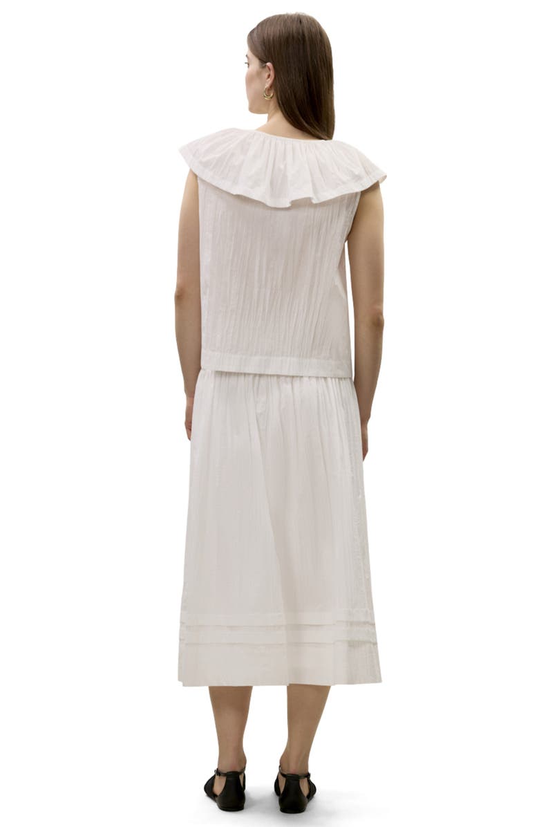 Rebecca Taylor Marietta Crinkle Top, Alternate, color, Milk