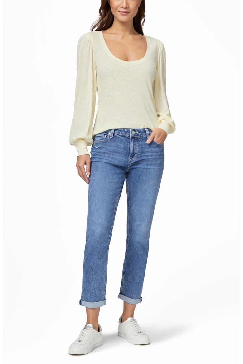 Sylvie Slub Long Sleeve T-Shirt, Alternate, color, PALE DAFF
