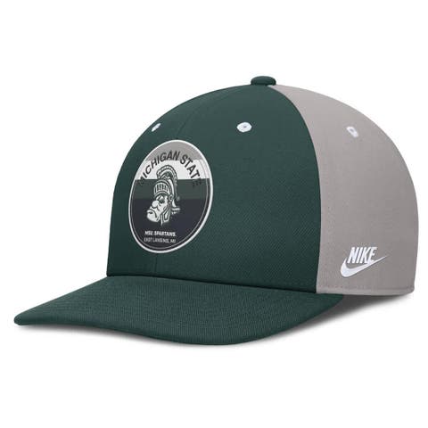 Men's Nike Green/Gray Michigan State Spartans Prep Pro Performance Snapback Hat
