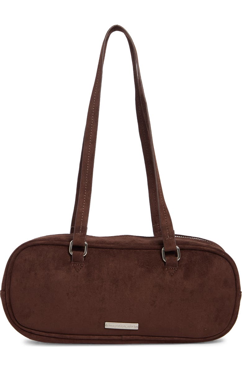 Madden Girl East/West Shoulder Bag, Alternate, color, Brown