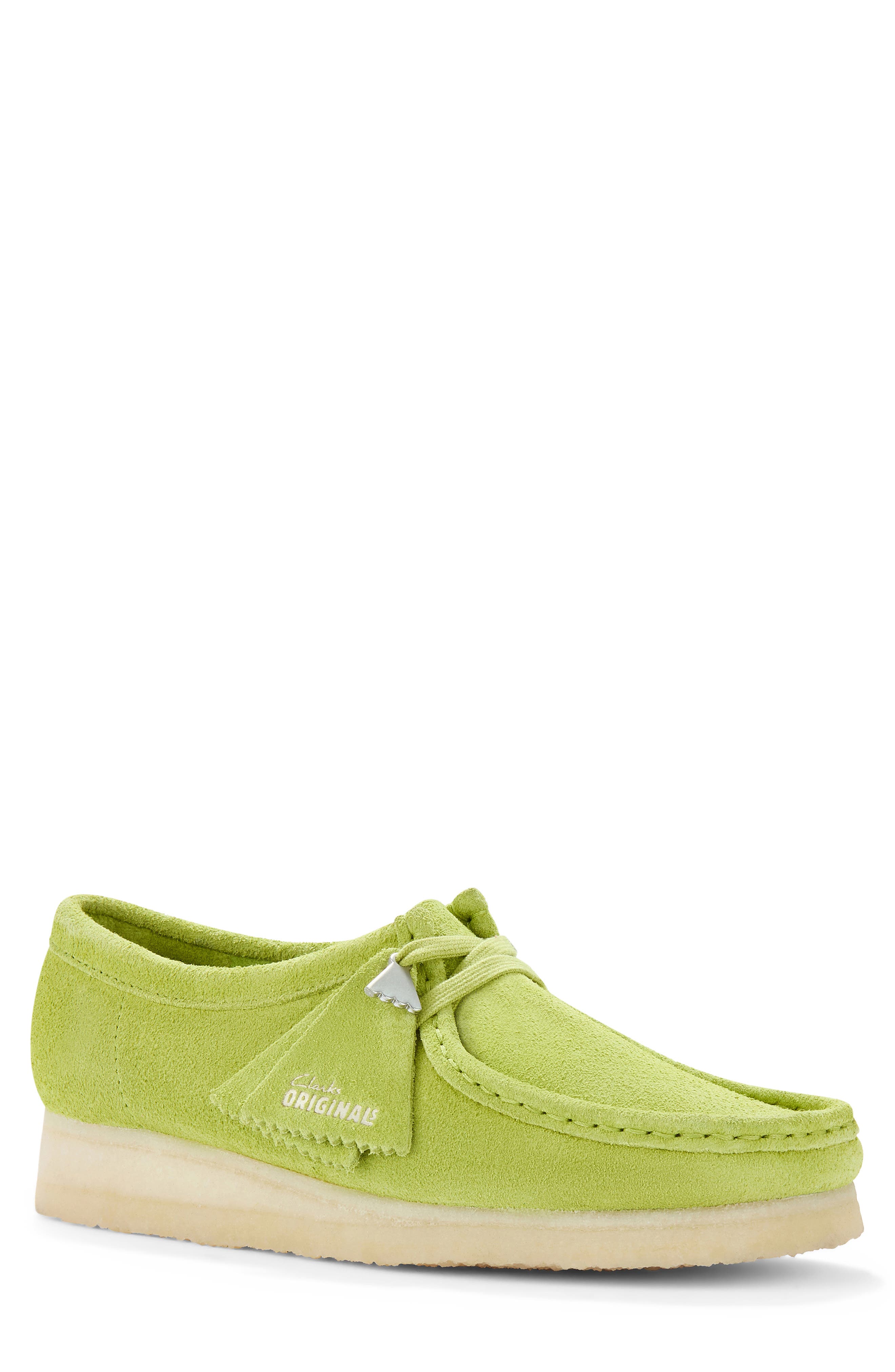 Clarks<sup>®</sup> Originals Wallabee Chukka Boot, Main, color, Lime Suede