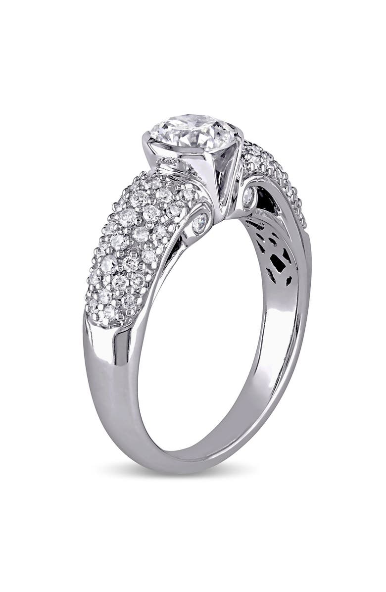 Julianna B. Diamond Heart Engagement Ring 14k, Alternate, color, 14K White Gold