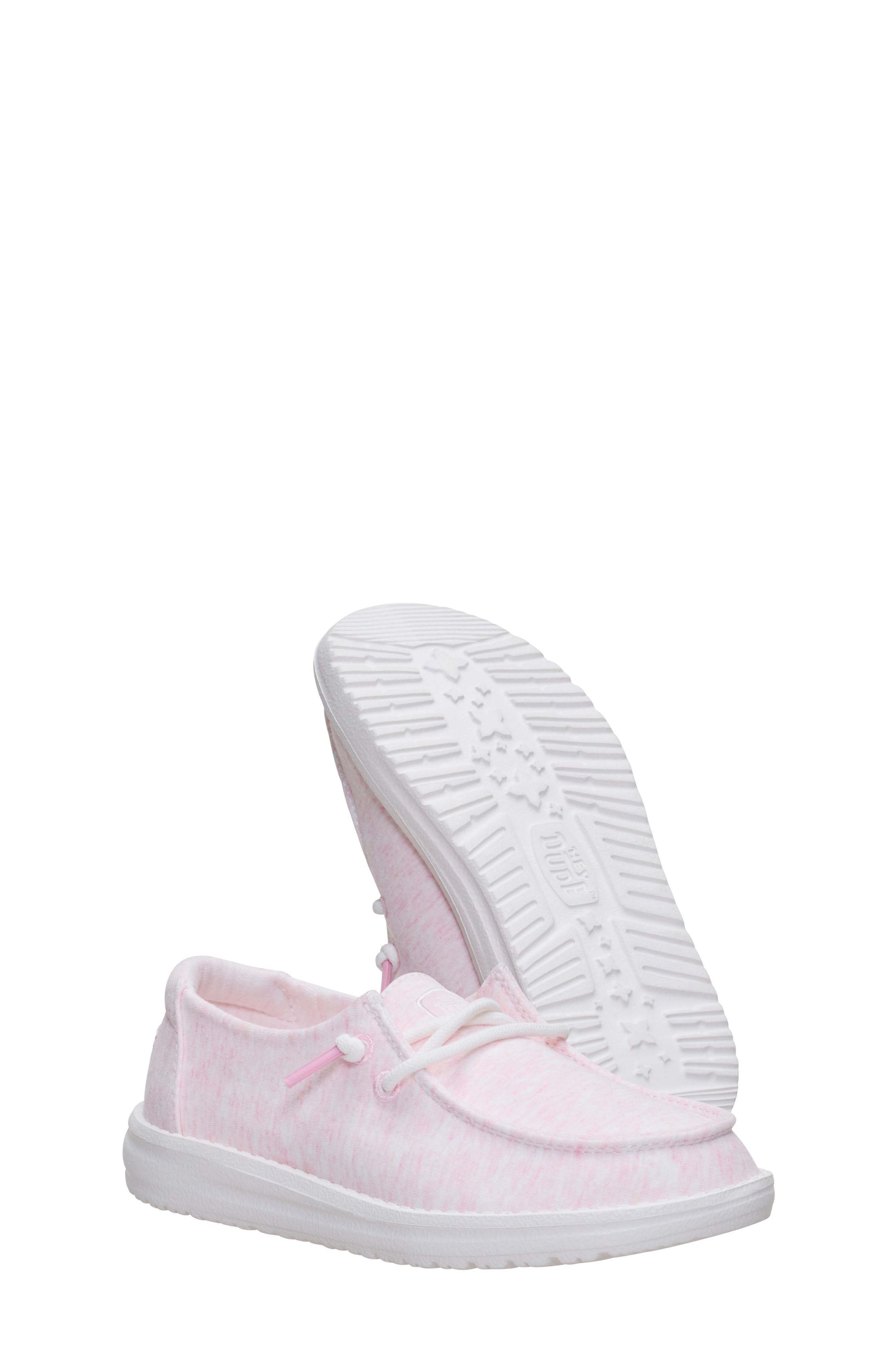 Kids' Wally Stretch Jersey Slip-On, Alternate, color, PINK