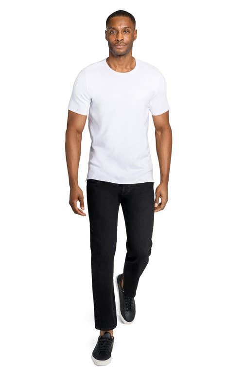 Wrk W.r.k Asher White Slub Stretch Cotton & Modal T-shirt