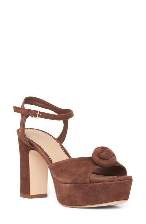 Arianna Suede Platform Sandal (Women)