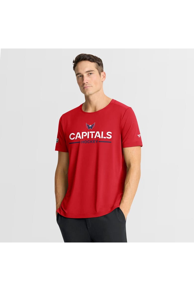 Men's Fanatics Red Washington Capitals Authentic Pro Rink Tech T-Shirt, Main, color, Red