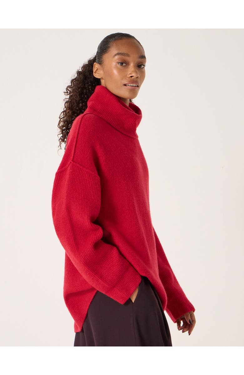 Hush Meryl Roll Neck Sweater, Alternate, color, Fiery Red