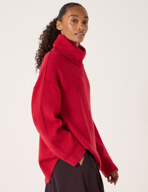 Hush Meryl Roll Neck Sweater In Red