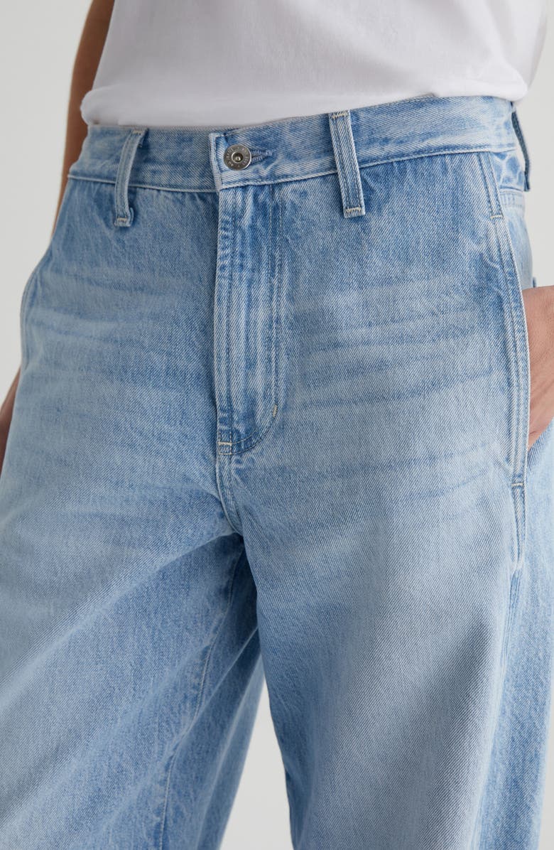 AG Mercer Cuffed Barrel Jeans, Alternate, color, Sunset Blues