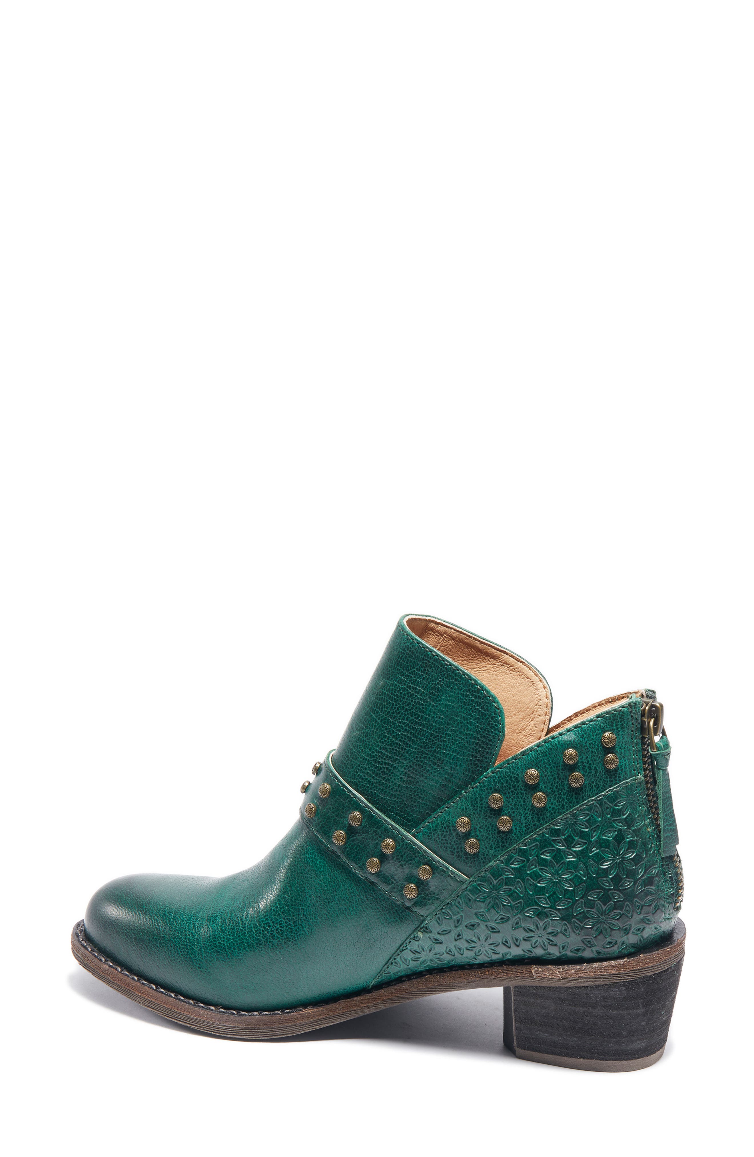Melania Bootie, Alternate, color, DARK GREEN