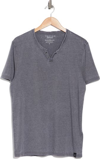 Button Notch Neck T-Shirt