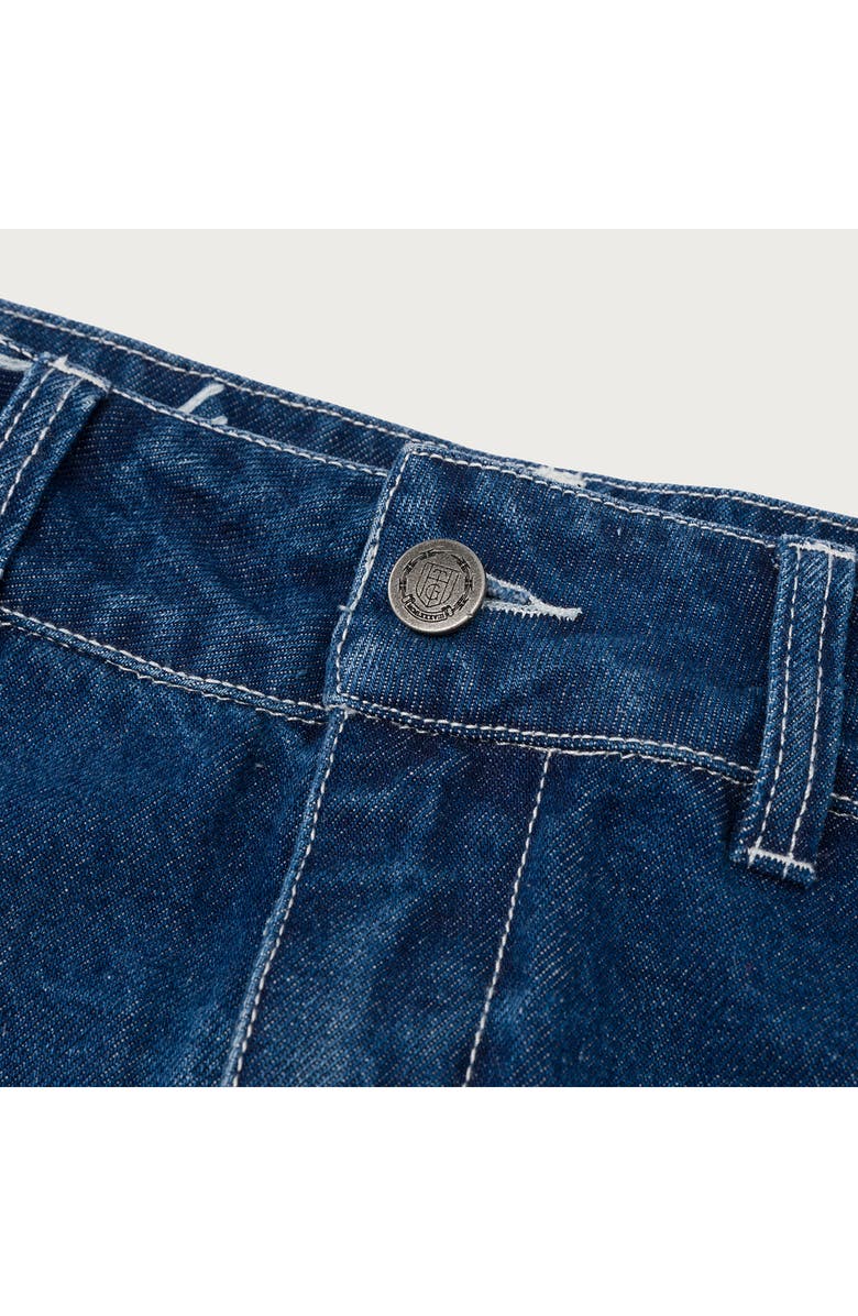 HONOR THE GIFT HTG Graphic Denim Cargo Maxi Skirt, Alternate, color, Blue