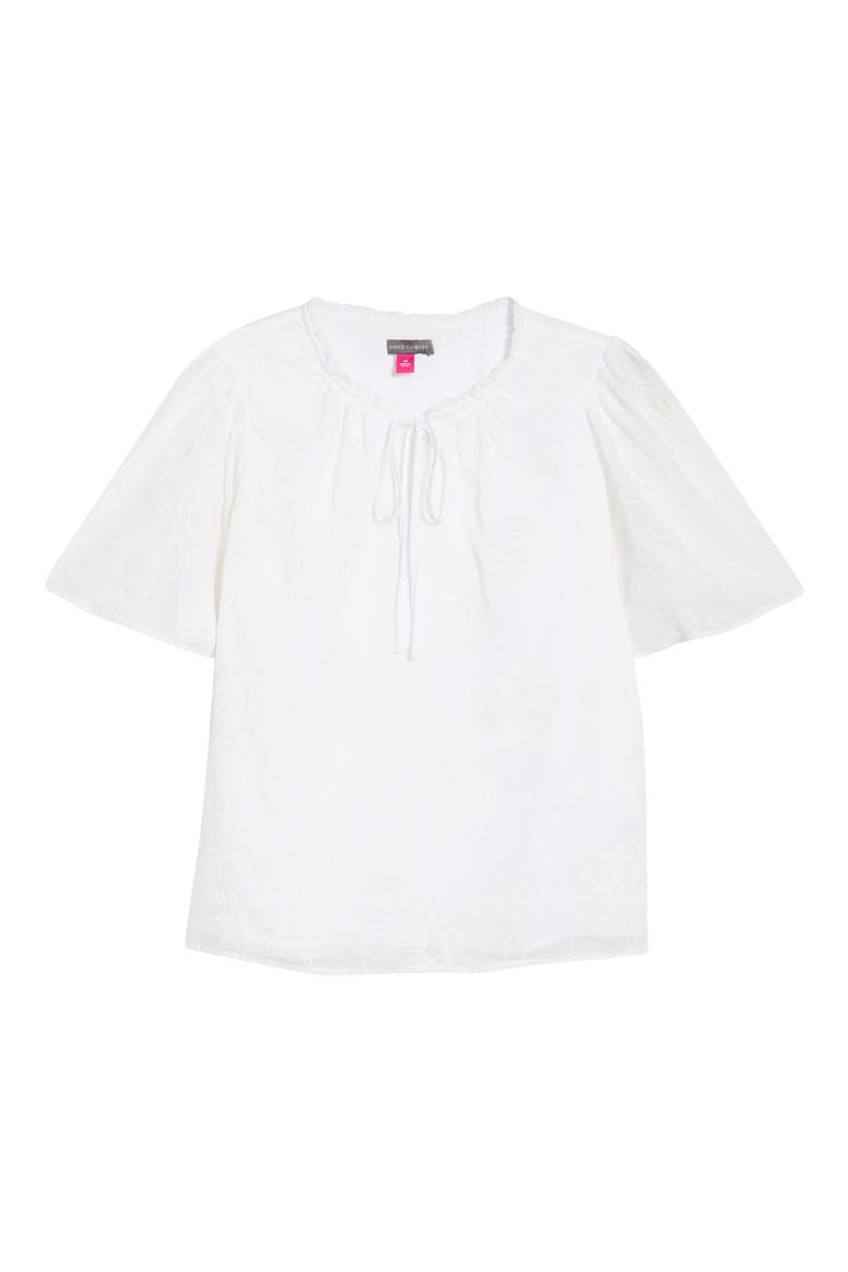 Tie Neck Top, Alternate, color, ULTRA WHITE