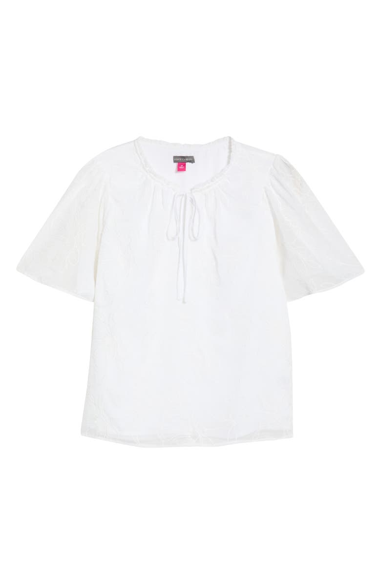 Vince Camuto Tie Neck Top, Main, color, Ultra White