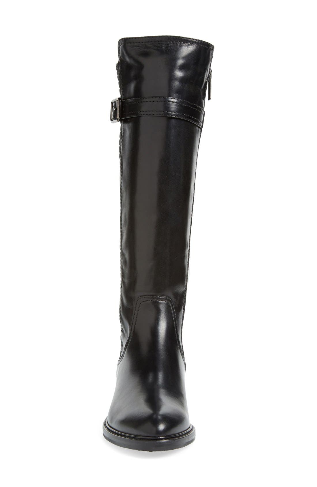 'Gael' Weatherproof Riding Boot, Alternate, color, BLACK CALF