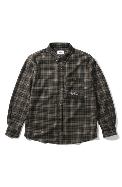Connection Plaid Flannel Button-Down Shirt