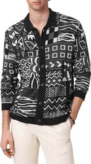 John Varvatos Simone Jacquard Cardigan