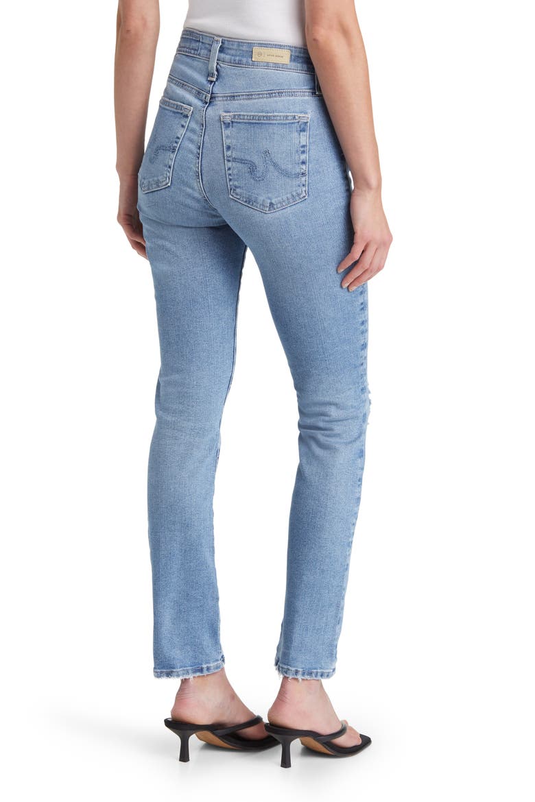 Mari Mid Rise Slim Straight Leg Jeans, Alternate, color, 20 YEARS LIBERTY