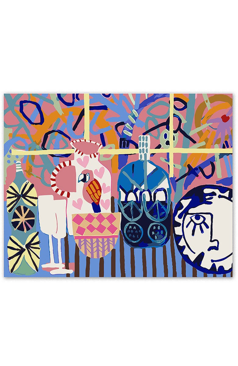 Journey of Something Paint By Numbers, Kitchen Window, DIY Painting Craft Kit, Alternate, color, Multicolored