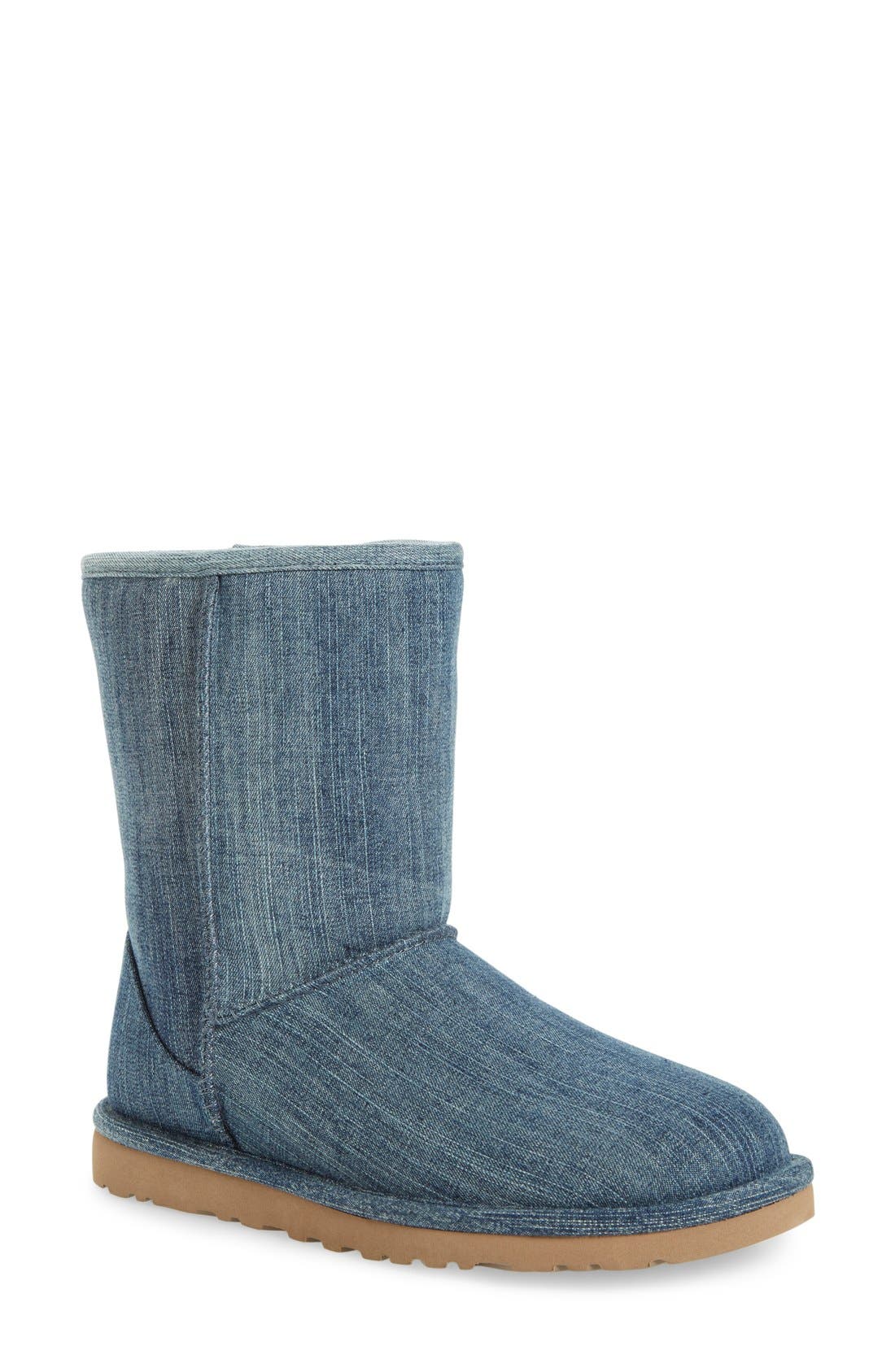 UGG<sup>®</sup> 'Classic Short' Denim Boot, Main, color, 