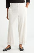 Eileen Fisher Organic Cotton Ankle Straight Leg Pants