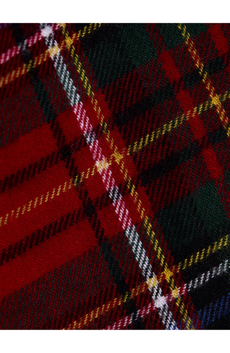 JOJO MAMAN BEBE Kids' Christmas Embroidery Plaid Woven Shirt, Alternate, color, Red