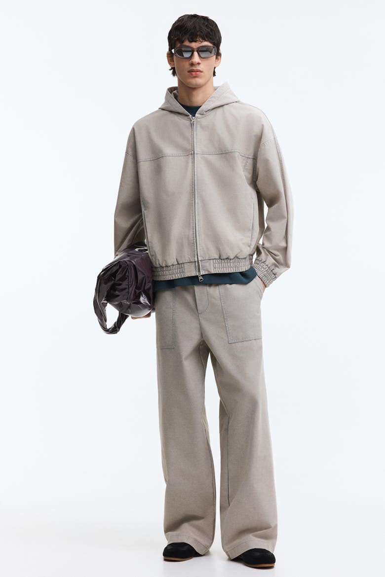 Hooded Jacket, Alternate, color, Light gray