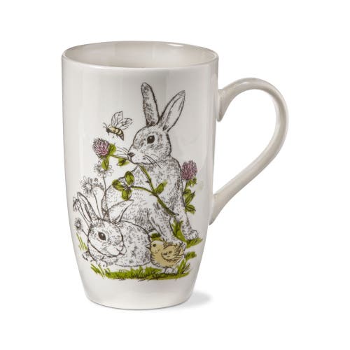 Tag Easter Bunny Rabbit Clover Coffee Tea Mug White Bone China In Multi