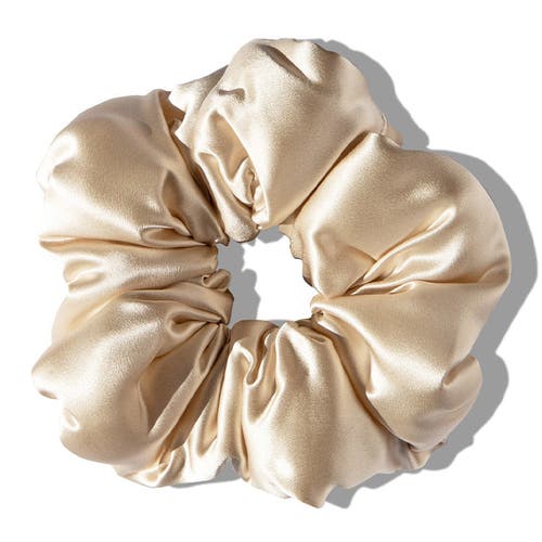 Drowsy Sleep Co. Silk Padded Scrunchie in Dusty Gold at Nordstrom