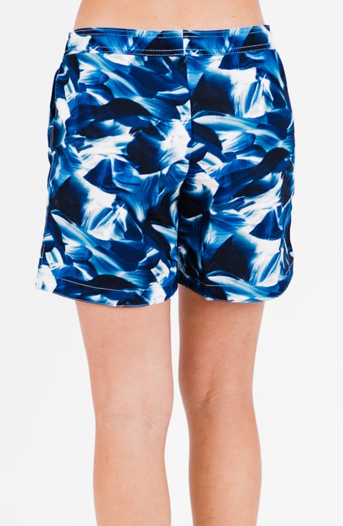 Calypsa 7" Board Shorts In Blue