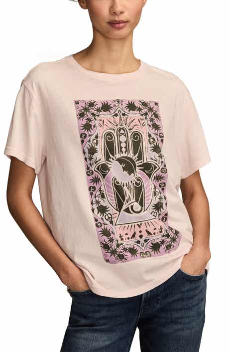 Lucky Brand Celestial Hamsa Cotton Graphic T-Shirt