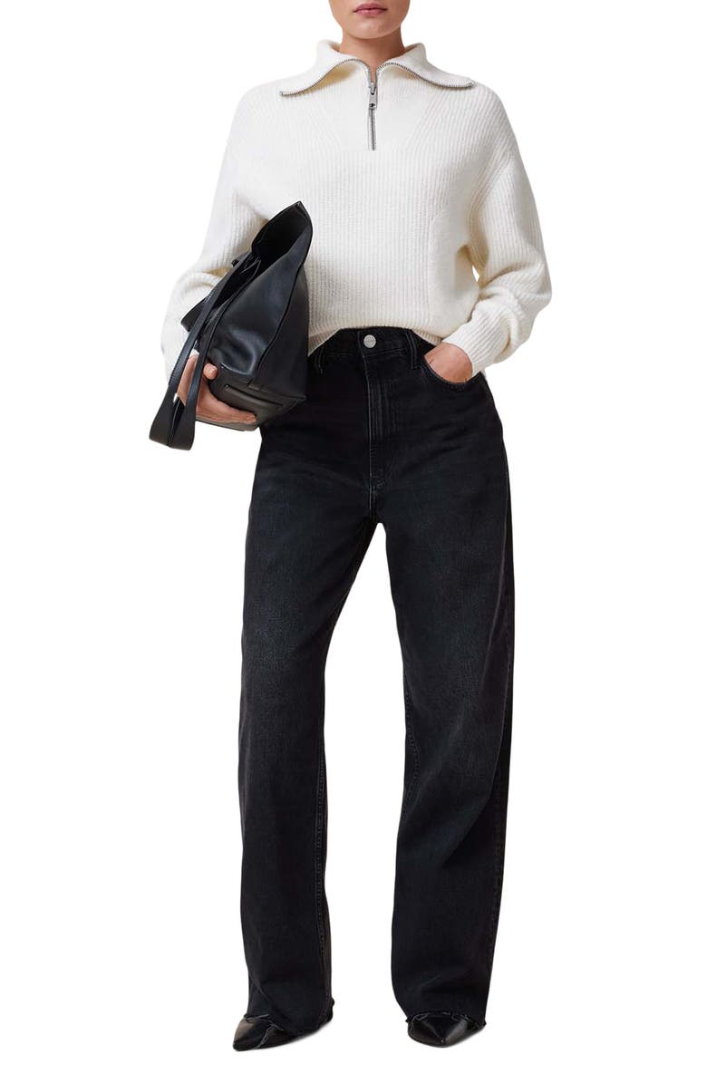 AllSaints Octavia Quarter Zip Sweater, Alternate, color,