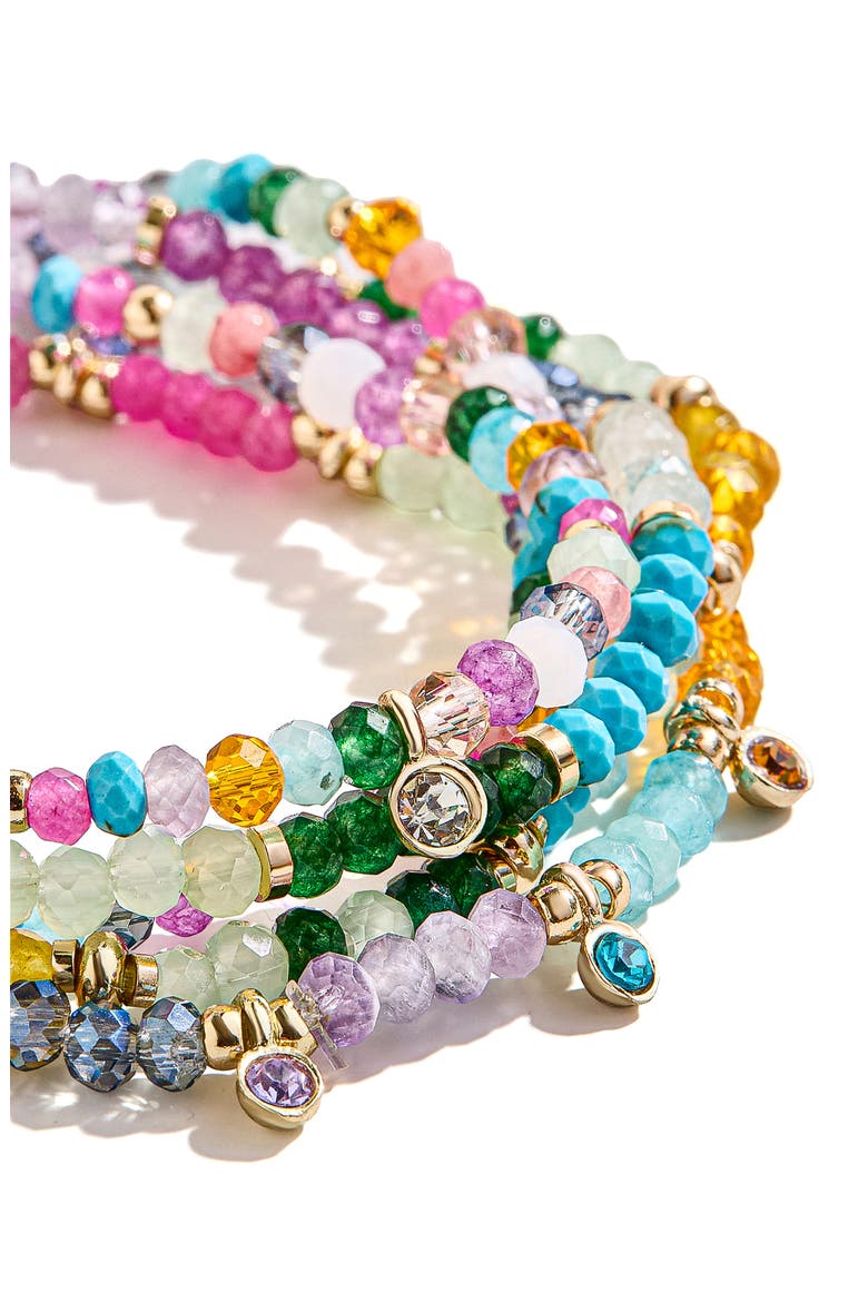 Indya Semiprecious Bracelet Set, Alternate, color, MULTI
