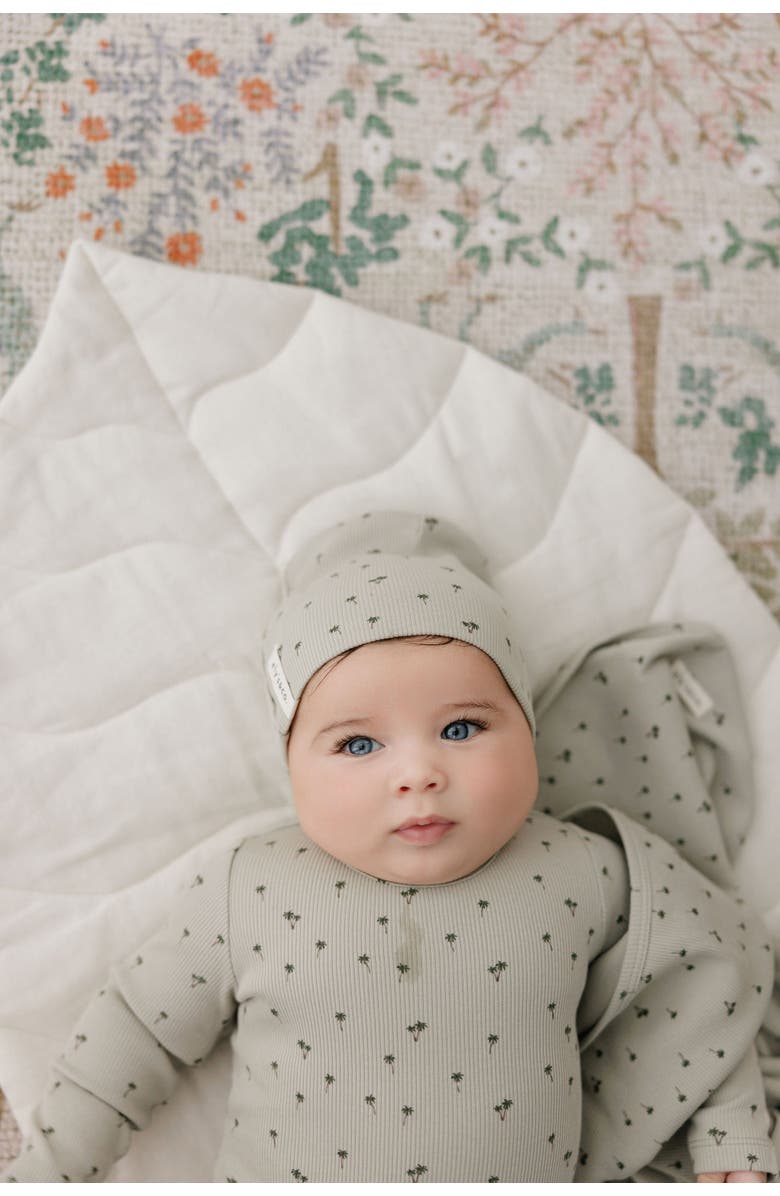 Ely's & Co. Printed Palm Trees Collection - Baby Boy Layette Set, Alternate, color, Sage